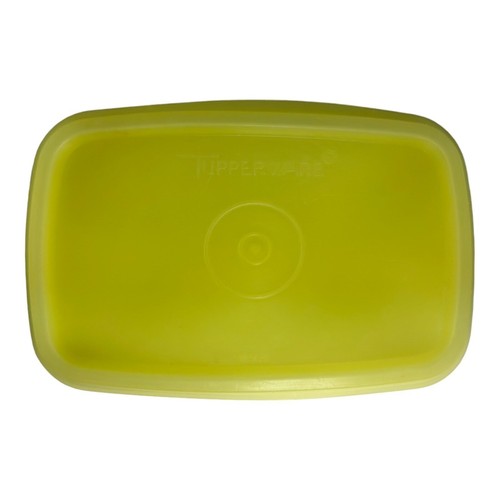 Vintage Tupperware Yellow Shelf Saver Storage Containers W/Lids 1243-4 Set Of 2 - Picture 6 of 17