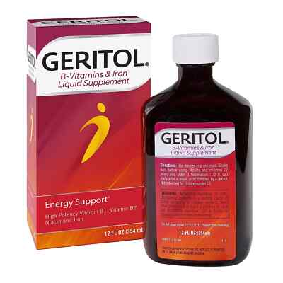 #ad Geritol Liquid Multivitamin and Iron Supplement for Energy Support 12 Fl Oz $14.98