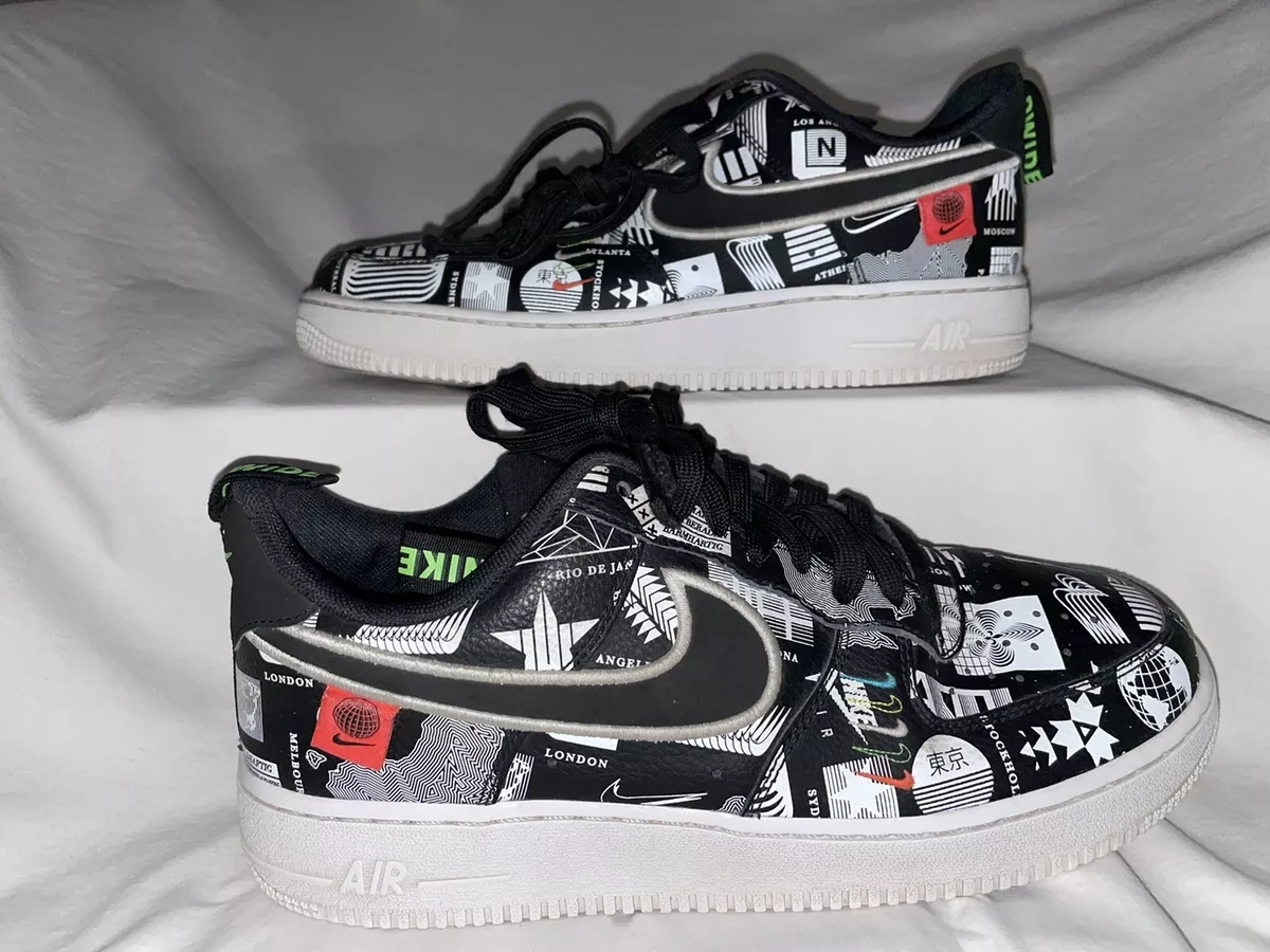 Nike Air Force 1 '07 LX Worldwide Pack Black shoes 