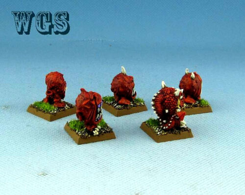 25mm Warhammer Fantasy WGS Painted Orcs & Goblins Gnarly Cave Squigs OR025 - Picture 3 of 5