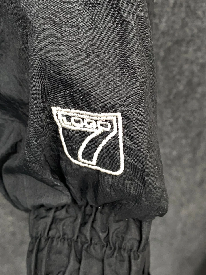 San Francisco Giants MLB Logo 7 Mens Large Full Zip Windbreaker Jacket Black - Image 3 of 4