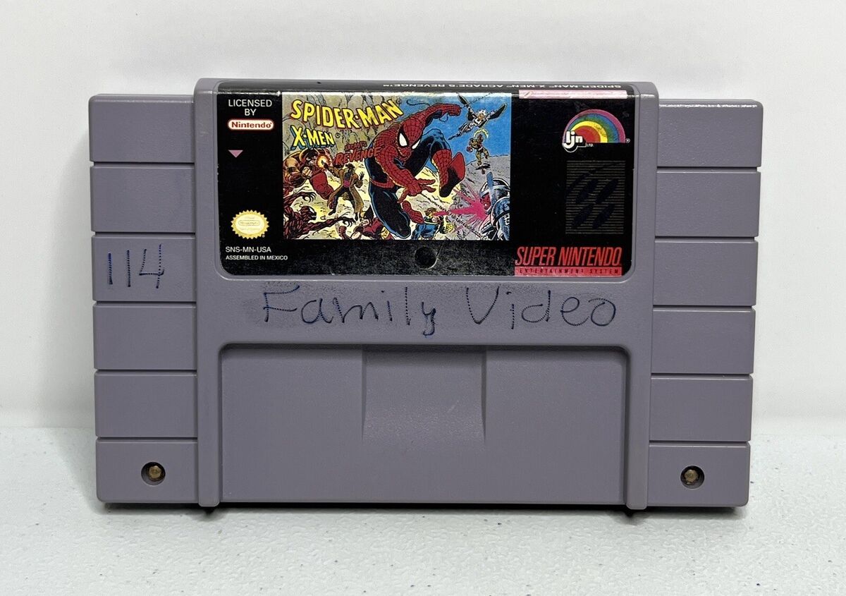 Super Nintendo SNES Spider-Man/X-Men: Arcade's Revenge Error Super Nintendo SNES Spider-Man/X-Men: Arcade's Revenge Error