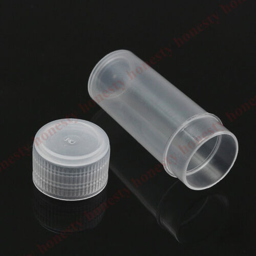 50Pcs Plastic Sample Bottle 5ml Test Tube Small Bottle Vial Storage Container - Picture 4 of 8