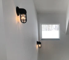 Barn Light Electric Streamline Industrial Guard Wall Sconce (3 available)