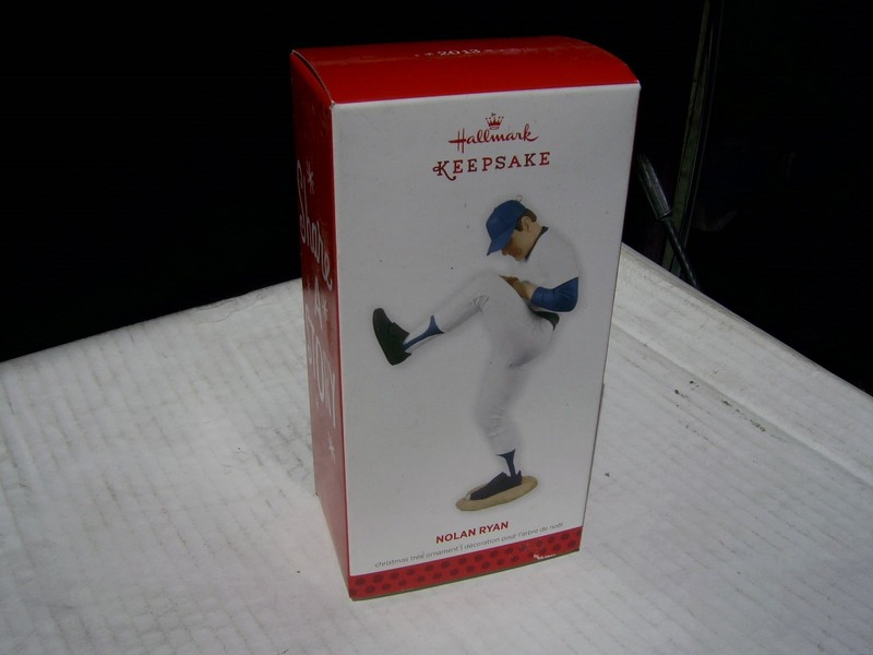 Hall of Famer, Hallmark Nolan Ryan ornament dated 2013