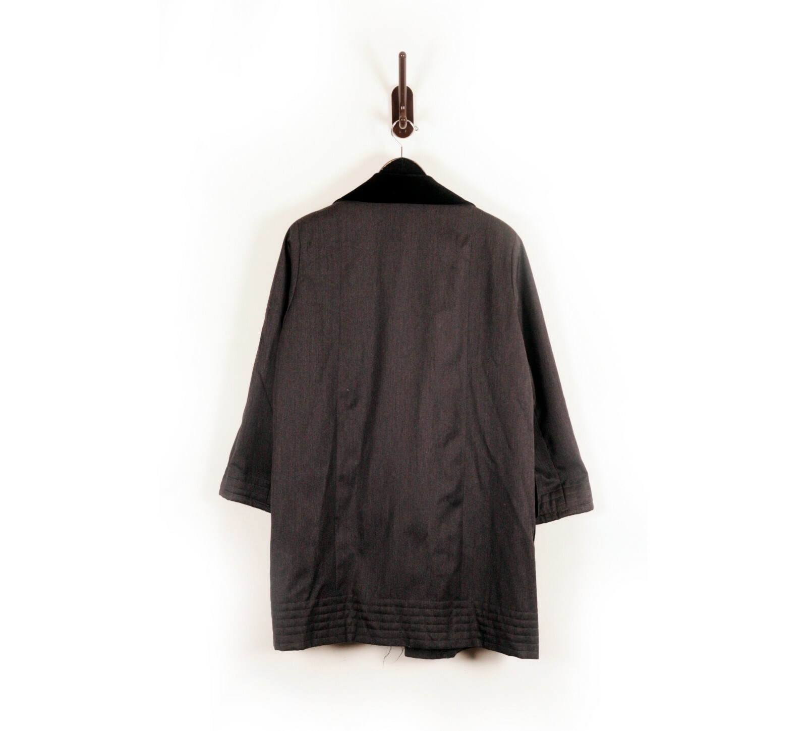 Balenciaga Dark Gray Opera Style Wool France Coat… - image 7