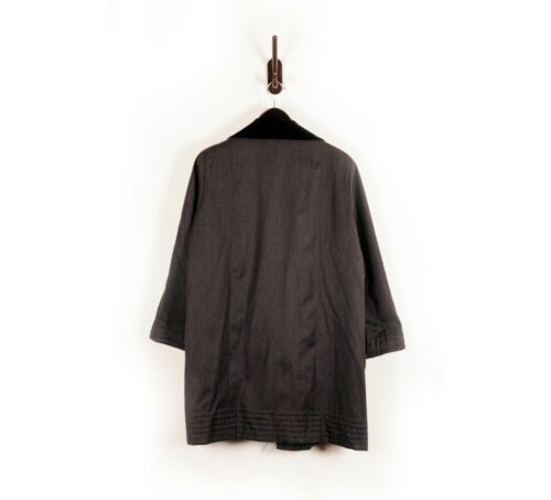 Abrigo Balenciaga Gris Oscuro Estilo Ópera Francia 50 Le Dix París De Colección - Imagen 7 de 12