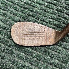 Rare Hickory Golf Macgregor Goal Post Dot Face AR-2 Mashie Niblick 37" KA548