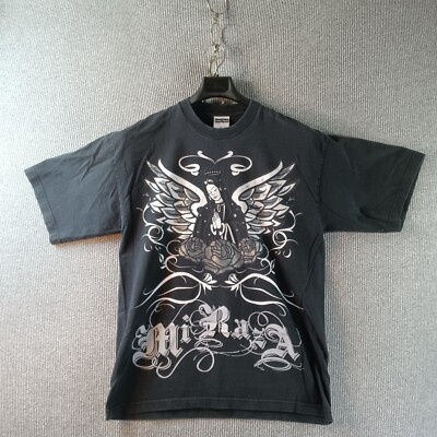 Pro Tag Super Heavy Shirt Mens Extra Large Black Full Front Graphic Text MIRAZA