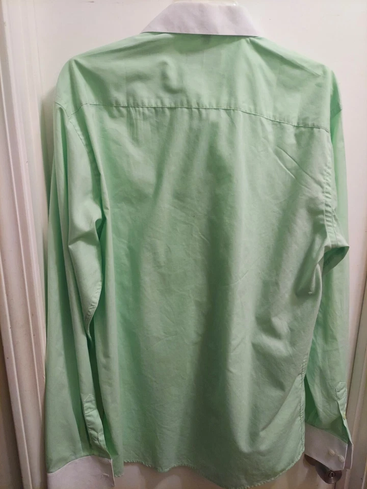 3 camisas sociais masculinas de grife tamanho 16.5/36 - Imagem 3 de 4