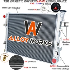 3 Row Aluminum Radiator For Dodge Ram 1500 2500 3500 4000 5.7L 3.6L 2009-2018