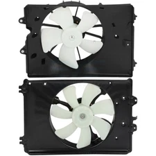 2PCS Radiator Cooling Fan Assembly For 2009-15 Honda Pilot 3.5L 3471CC V6 4-Door