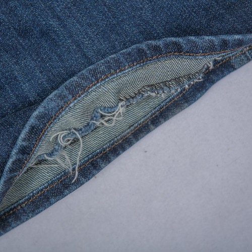 Kut From The Kloth Jeans Actual Size 35x30.5 Straight Leg Hemmed Blue Denim - Picture 12 of 13
