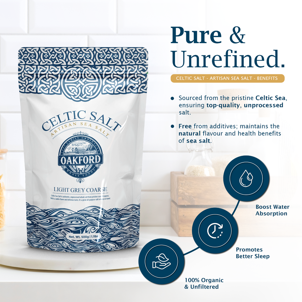 Celtic Sea Salt 500g Light Grey Coarse 82+ Minerals Unrefined & Healthy eBay