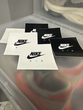 Nike Air Sticker Set Of 6 Black And White 3 Of Each Color 3 1/2   X 3 1/2  