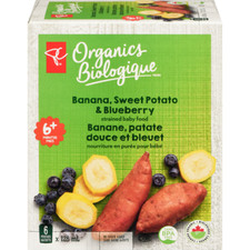 2-Pack PC Organics Banana, Sweet Potato Blueberry