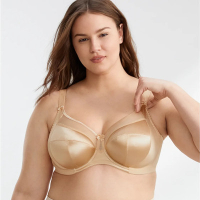GODDESS Size 34L Nude Wireless Full Coverage Soft Bra GD6002NUE NWT