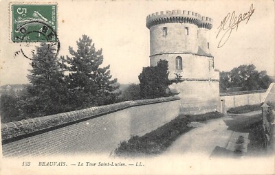 Old postcard Beauvais La Tour saint-Lucien (141729)