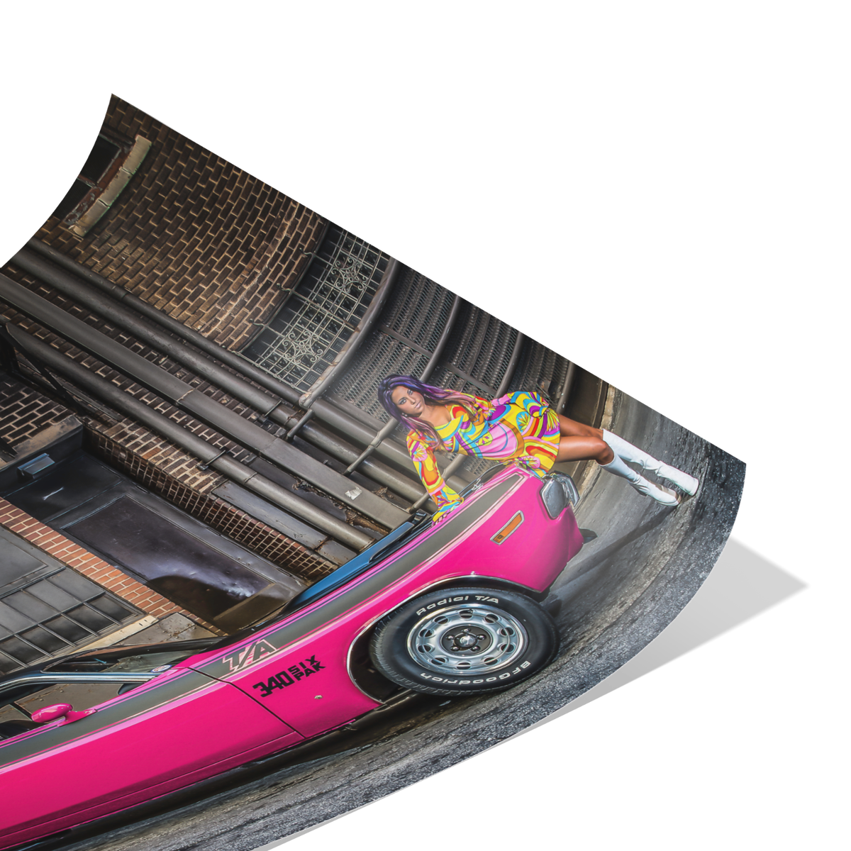 1970 Dodge Challenger T/A 340 Six Pack Panther Pink Muscle Car