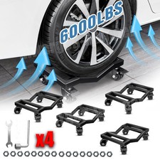 Set of 4 Car Wheel Dolly 6000LBS Garage Dolly Car Mover Skates for Moving Cars