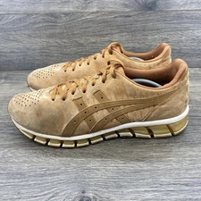 ASICS Gel Quantum 360 Suede Perforated Athletic Sneakers Tan Brown Size 9