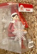 2016 Dunkin Donuts Christmas Ornament Elf w/ Donut Box & Retired Logo New in Box