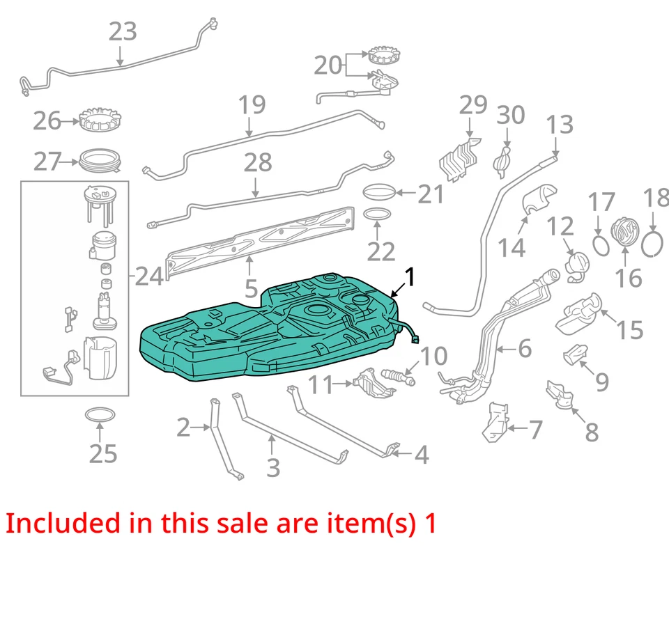 (LOCAL PICKUP ONLY) Fuel Tank FWD Fits 17-20 SIENNA 4189522 Foto 2 de 3