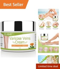 Enhance Circulation  Reduce Spider Veins - Organic Varicose Vein Cream for Legs