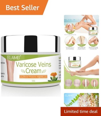 Enhance Circulation & Reduce Spider Veins - Organic Varicose Vein Cream for Legs