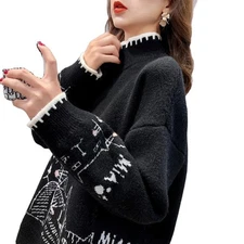 Short Korean Style Loose Knit Jacket