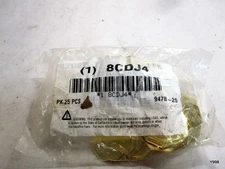 C.H. Hanson 42527 Blank Tag, Brass, 1 1/4 In H X 1 1/4 In W, Brass, Octagon, 25