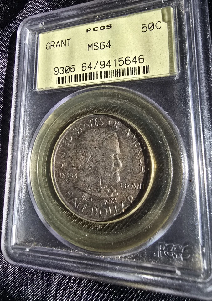 1922 50C Grant Memorial Commemorative Silver Half Dollar PCGS MS64 Well Struck - Image 3 of 4