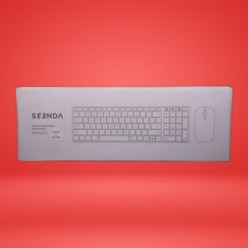 Seenda Wireless Keyboard and Mouse For Mac SKM64-2 Rechargeable White