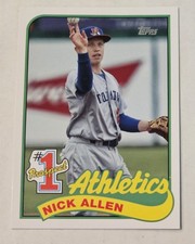 NICK ALLEN RC 2020 Topps Update - Prospects #P-13 Athletics Tokyo Best Defense