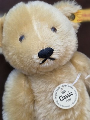 Steiff Classic 1927 Petsy Teddy Bear 28cm Mohair Growler Ear Button & Tags #911