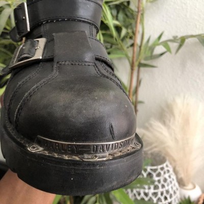 RARE Harley Davidson Terminator 5 Buckle Black bike motorcycle riding boots goth RARE Harley Davidson Terminator 5 Buckle Black bike  main image 3
