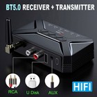 Long Range Bluetooth 5.0 Transmitter Receiver TV Home Car Stereo Audio Adapter