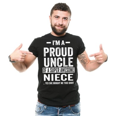 Proud Uncle Shirt Uncle Niece Gifts Uncle Shirt Uncle Birthday Tee Uncle Shirt