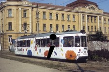 ORIGINAL TROLLEY SLIDE: ROMANIA ARAD #07/ STRASSENBAHN DIA RUMÄNIEN