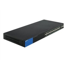 Linksys LGS326P 24 Port Smart Gigabit Switch with PoE  2x Gig Combo Ports