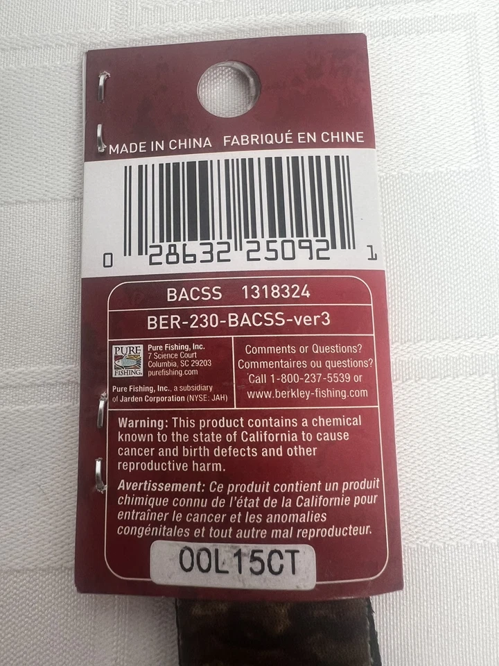 "NEW" Berkley Fishing Camo Neoprene Eyeglass Sunglasses Retainer Strap Box Y - Image 4 of 4