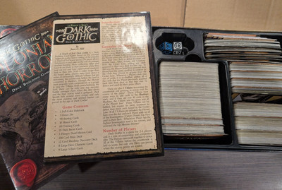 Dark Gothic Deck Building Game w/ Colonial Horror Exp Flying Frog Board Complete