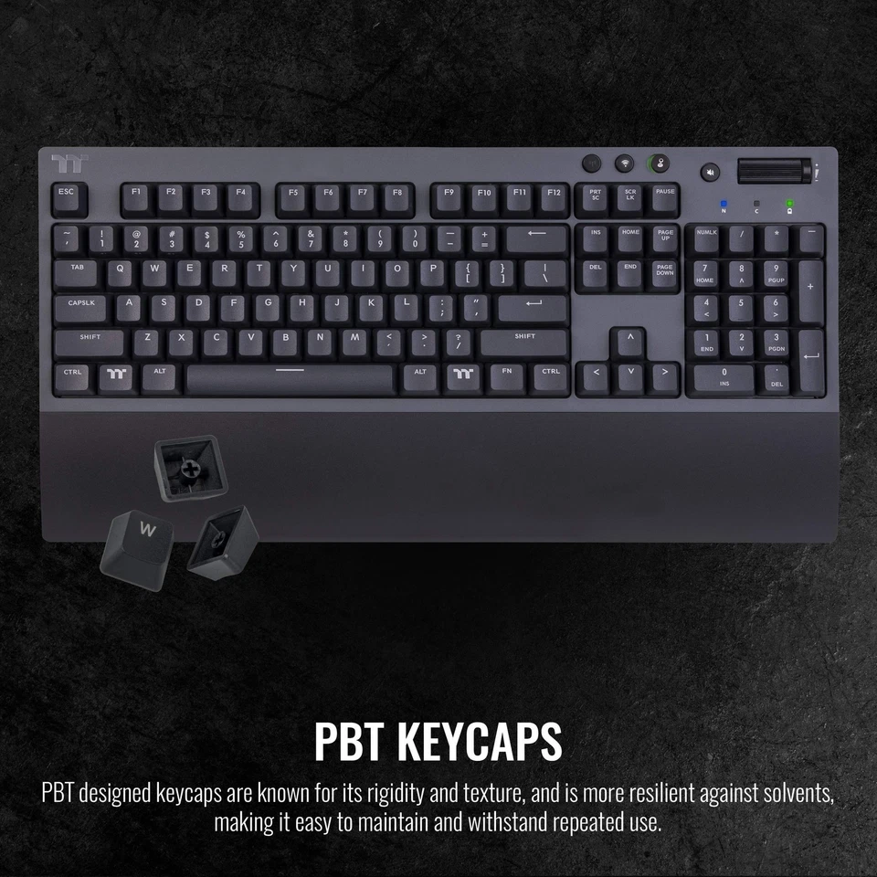 Teclado Inalámbrico para Juegos W1 Cherry MX Rojo, 2.4GH por Minuto, Bluetooth 4.2, L... Foto 3 de 4
