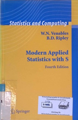 Modern Applied Statistics with S. Statistics and Computing. Venables, W.N. and B