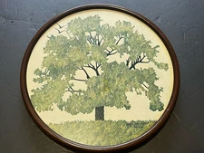1978 Joanne Scott Oak Tree Lithograph Art 94/1000 Free Shipping