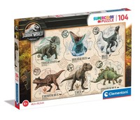 Clementoni - 27179 - Supercolor Puzzle - Jurassic World - Puzzle 104 (Us Import)