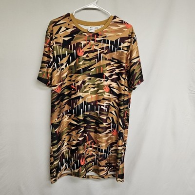 PUMA X Naturel Shirt Adult Mens Large Naturel Tech Short Sleeve Neo Cubist Aop