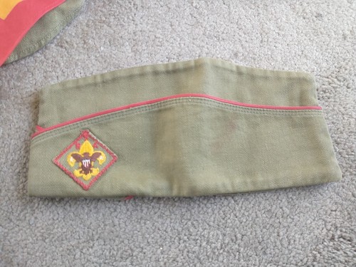 VTG 50s 60s Boy Scouts Of America Uniform Hat & BSA Handbook BUNDLE Kit Carson - Picture 7 of 23