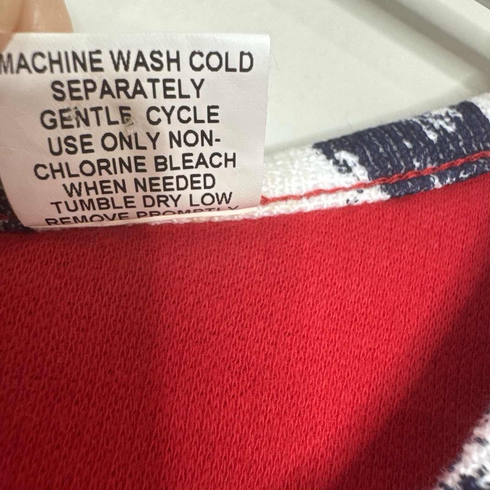 Onque Red Blue Sailing Patchwork Anchor Nautical … - image 7