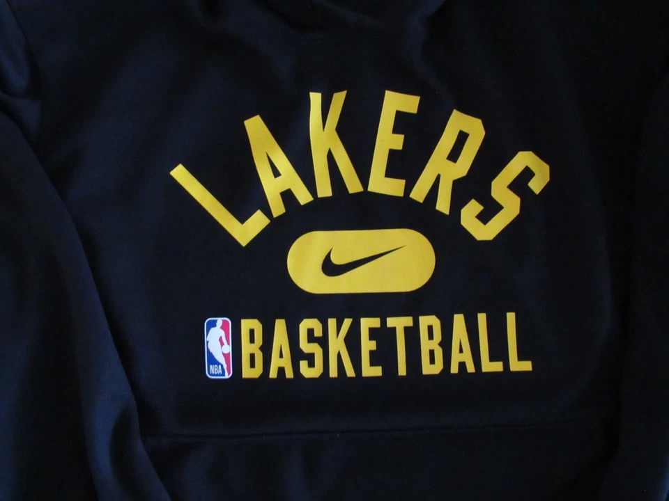 Sudadera Negra Emitida por el Equipo Nike NBA Los Angeles Lakers, Talla XL Foto 2 de 4